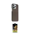 ieg™ iPhone 15 Pro Max Kılıf Kozmos Klasik Prime - Siyah Buffer Cam Ekran Koruyucu