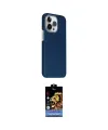 ieg™ iPhone 15 Pro Max Kılıf Kozmos Klasik Prime - Siyah Buffer Hayalet Cam Ekran Koruyucu
