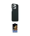 ieg™ iPhone 15 Pro Max Kılıf Kozmos Klasik Prime - Siyah Buffer Hayalet Cam Ekran Koruyucu