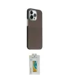 ieg™ iPhone 15 Pro Max Kılıf Kozmos Klasik Prime - Siyah Polymer Nano Ekran Koruyucu