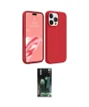 ieg™ iPhone 15 Pro Max Kılıf Kozmos Yansıma Özel Seri - Şeffaf 360 Full Body Arka Koruyucu
