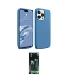 ieg™ iPhone 15 Pro Max Kılıf Kozmos Yansıma Özel Seri - Şeffaf 360 Full Body Arka Koruyucu