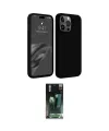 ieg™ iPhone 15 Pro Max Kılıf Kozmos Yansıma Özel Seri - Şeffaf 360 Full Body Arka Koruyucu