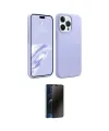 ieg™ iPhone 15 Pro Max Kılıf Kozmos Yansıma Özel Seri - Siyah 3D Antistatik Hayalet Cam Ekran Koruyucu