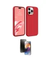 ieg™ iPhone 15 Pro Max Kılıf Kozmos Yansıma Özel Seri - Siyah 3D Antistatik Mat Seramik Nano Ekran Koruyucu