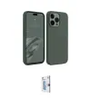 ieg™ iPhone 15 Pro Max Kılıf Kozmos Yansıma Özel Seri - Siyah Bilvis 0.18mm Plus Cam Ekran Koruyucu
