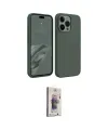 ieg™ iPhone 15 Pro Max Kılıf Kozmos Yansıma Özel Seri - Siyah Bilvis 3D Cam Ekran Koruyucu