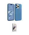 ieg™ iPhone 15 Pro Max Kılıf Kozmos Yansıma Özel Seri - Siyah Bilvis 3D Mat Cam Ekran Koruyucu