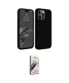 ieg™ iPhone 15 Pro Max Kılıf Kozmos Yansıma Özel Seri - Siyah Bilvis 3D Mat Cam Ekran Koruyucu