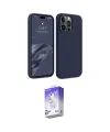 ieg™ iPhone 15 Pro Max Kılıf Kozmos Yansıma Özel Seri - Siyah Bilvis 5in1 3D Magic Cam Ekran Koruyucu