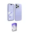 ieg™ iPhone 15 Pro Max Kılıf Kozmos Yansıma Özel Seri - Siyah Bilvis 5in1 3D Magic Cam Ekran Koruyucu