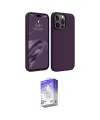 ieg™ iPhone 15 Pro Max Kılıf Kozmos Yansıma Özel Seri - Siyah Bilvis 5in1 3D Magic Cam Ekran Koruyucu