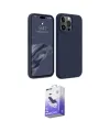 ieg™ iPhone 15 Pro Max Kılıf Kozmos Yansıma Özel Seri - Siyah Bilvis 5in1 5D Magic Hayalet Cam Ekran Koruyucu