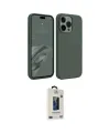 ieg™ iPhone 15 Pro Max Kılıf Kozmos Yansıma Özel Seri - Siyah Bilvis Hayalet Cam Ekran Koruyucu