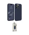ieg™ iPhone 15 Pro Max Kılıf Kozmos Yansıma Özel Seri - Siyah Bilvis Hayalet Cam Ekran Koruyucu