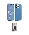 ieg™ iPhone 15 Pro Max Kılıf Kozmos Yansıma Özel Seri - Siyah Bilvis Hayalet Cam Ekran Koruyucu
