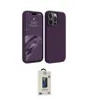 ieg™ iPhone 15 Pro Max Kılıf Kozmos Yansıma Özel Seri - Siyah Bilvis Hayalet Cam Ekran Koruyucu