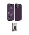 ieg™ iPhone 15 Pro Max Kılıf Kozmos Yansıma Özel Seri - Siyah Bilvis Hayalet Cam Ekran Koruyucu