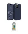 ieg™ iPhone 15 Pro Max Kılıf Kozmos Yansıma Özel Seri - Siyah Polymer Nano Ekran Koruyucu