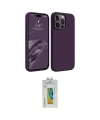 ieg™ iPhone 15 Pro Max Kılıf Kozmos Yansıma Özel Seri - Siyah Polymer Nano Ekran Koruyucu
