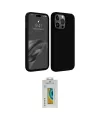 ieg™ iPhone 15 Pro Max Kılıf Kozmos Yansıma Özel Seri - Siyah Polymer Nano Ekran Koruyucu