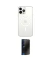 ieg™ iPhone 15 Pro Max Kılıf Kutup Klasik Serisi - Siyah 3D Antistatik Hayalet Cam Ekran Koruyucu