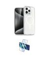 ieg™ iPhone 15 Pro Max Kılıf Nova Asil Prime - Siyah 3D Antistatik Seramik Nano Ekran Koruyucu