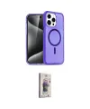 ieg™ iPhone 15 Pro Max Kılıf Nova Asil Prime - Siyah Bilvis 3D Cam Ekran Koruyucu