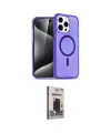 ieg™ iPhone 15 Pro Max Kılıf Nova Asil Prime - Siyah Bilvis Hayalet Cam Ekran Koruyucu
