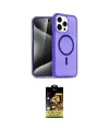 ieg™ iPhone 15 Pro Max Kılıf Nova Asil Prime - Siyah Buffer Cam Ekran Koruyucu