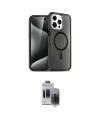 ieg™ iPhone 15 Pro Max Kılıf Nova Asil Prime - Siyah Vanessa Magic Hayalet Cam