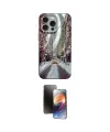 ieg™ iPhone 15 Pro Max Kılıf Nova Doku Prime - Siyah 3D Antistatik Mat Seramik Nano Ekran Koruyucu