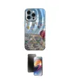 ieg™ iPhone 15 Pro Max Kılıf Nova Doku Prime - Siyah 3D Antistatik Mat Seramik Nano Ekran Koruyucu