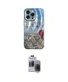 ieg™ iPhone 15 Pro Max Kılıf Nova Doku Prime - Siyah Vanessa Magic Hayalet Cam