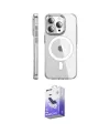 ieg™ iPhone 15 Pro Max Kılıf Nova Doku - Siyah Bilvis 5in1 5D Magic Hayalet Cam Ekran Koruyucu