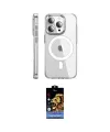 ieg™ iPhone 15 Pro Max Kılıf Nova Doku - Siyah Buffer Hayalet Cam Ekran Koruyucu