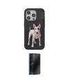 ieg™ iPhone 15 Pro Max Kılıf Nova Form Koleksiyonu - Siyah 3D Antistatik Hayalet Cam Ekran Koruyucu