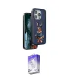 ieg™ iPhone 15 Pro Max Kılıf Nova Form Koleksiyonu - Siyah Bilvis 5in1 3D Magic Cam Ekran Koruyucu