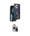 ieg™ iPhone 15 Pro Max Kılıf Nova Form Koleksiyonu - Siyah Vanessa Magic Hayalet Cam