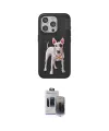 ieg™ iPhone 15 Pro Max Kılıf Nova Form Koleksiyonu - Siyah Vanessa Magic Hayalet Cam
