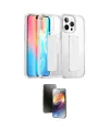 ieg™ iPhone 15 Pro Max Kılıf Nova Işık Koleksiyonu - Siyah 3D Antistatik Mat Seramik Nano Ekran Koruyucu