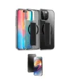 ieg™ iPhone 15 Pro Max Kılıf Nova Işık Koleksiyonu - Siyah 3D Antistatik Mat Seramik Nano Ekran Koruyucu