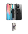 ieg™ iPhone 15 Pro Max Kılıf Nova Işık Koleksiyonu - Siyah Bilvis 3D Cam Ekran Koruyucu