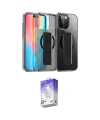 ieg™ iPhone 15 Pro Max Kılıf Nova Işık Koleksiyonu - Siyah Bilvis 5in1 3D Magic Cam Ekran Koruyucu