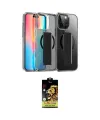 ieg™ iPhone 15 Pro Max Kılıf Nova Işık Koleksiyonu - Siyah Buffer Cam Ekran Koruyucu