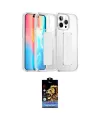 ieg™ iPhone 15 Pro Max Kılıf Nova Işık Koleksiyonu - Siyah Buffer Hayalet Cam Ekran Koruyucu