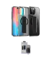 ieg™ iPhone 15 Pro Max Kılıf Nova Işık Koleksiyonu - Siyah Vanessa Magic Hayalet Cam