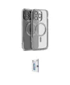 ieg™ iPhone 15 Pro Max Kılıf Nova Işık Özel Seri - Siyah Bilvis 0.18mm Plus Cam Ekran Koruyucu