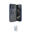 ieg™ iPhone 15 Pro Max Kılıf Nova Işık Özel Seri - Siyah Bilvis 0.18mm Plus Cam Ekran Koruyucu