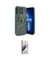 ieg™ iPhone 15 Pro Max Kılıf Nova Işık Özel Seri - Siyah Bilvis 3D Mat Cam Ekran Koruyucu